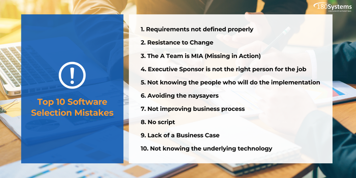 Top 10 ERP Software Selection Mistakes